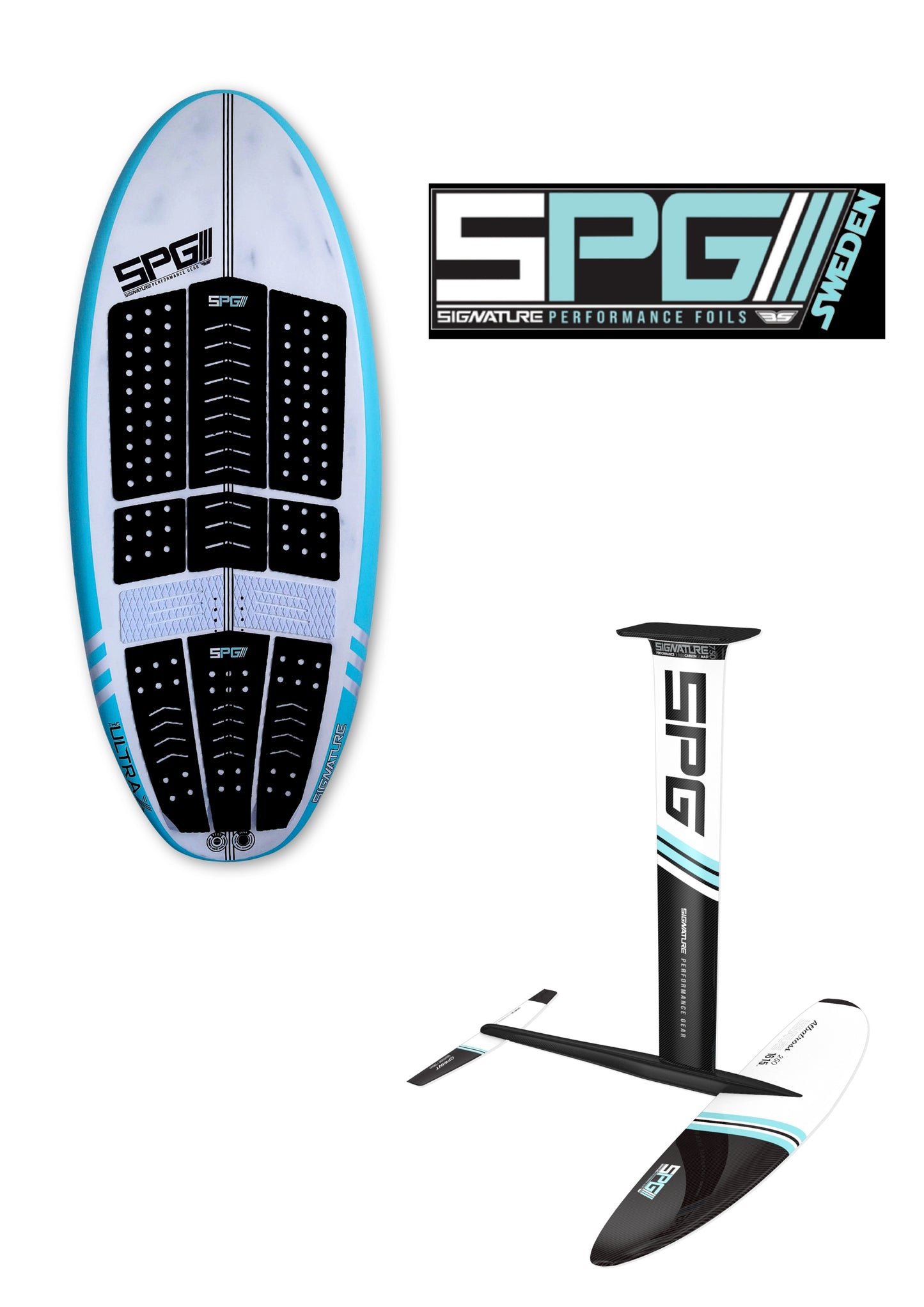 SPG ALBATROSS Foil 210 / 1355 & ULTRA~X CARBON FOIL BOARD 77 L